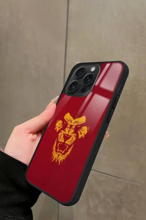 Apple iPhone 12 Pro Max Uyumlu Aslan Tasarımlı Parlak Silikon Kılıf