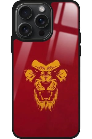 Apple iPhone 12 Pro Max Uyumlu Aslan Tasarımlı Parlak Silikon Kılıf