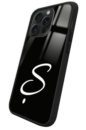 Apple iPhone 12 Pro Max Uyumlu Ş Harfi Yazılı Parlak Silikon Kılıf