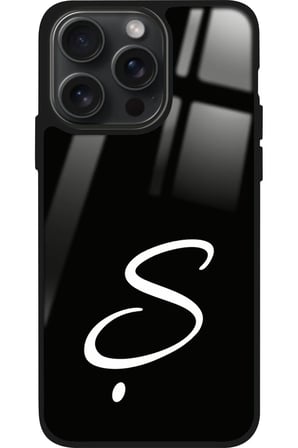 Apple iPhone 12 Pro Max Uyumlu Ş Harfi Yazılı Parlak Silikon Kılıf