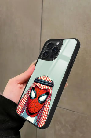 Apple iPhone 13 Pro Max Uyumlu Örümcek Adam Tasarımlı Parlak Silikon Kılıf