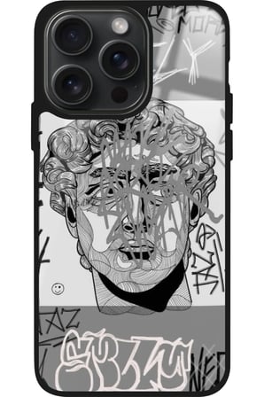 Apple iPhone 13 Pro Max Uyumlu Tablo Tasarımlı Parlak Silikon Kılıf