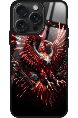 Apple iPhone 13 Pro Max Uyumlu Türk Bayrağı Tasarımlı Parlak Silikon Kılıf