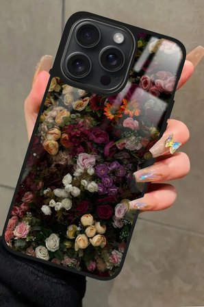 Apple iPhone 13 Pro Max Uyumlu Karışık Tasarımlı Parlak Silikon Kılıf