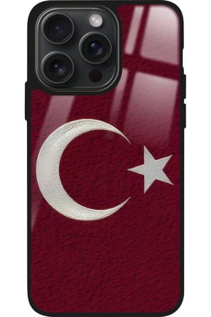 Apple iPhone 13 Pro Max Uyumlu Türk Bayrağı Tasarımlı Parlak Silikon Kılıf