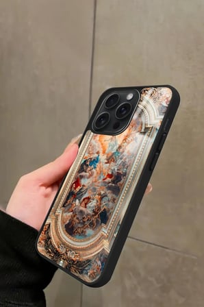 Apple iPhone 13 Pro Max Uyumlu Rönesans Tasarımlı Parlak Silikon Kılıf