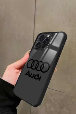 Apple iPhone 13 Pro Max Uyumlu Araba Logosu Tasarımlı Parlak Silikon Kılıf