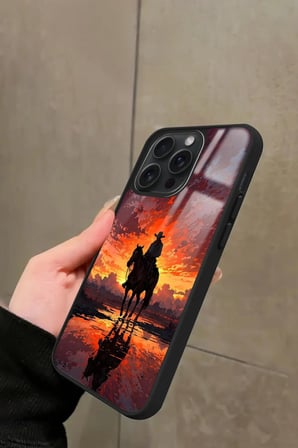Apple iPhone 13 Pro Max Uyumlu  RDR2 Tasarımlı Parlak Silikon Kılıf