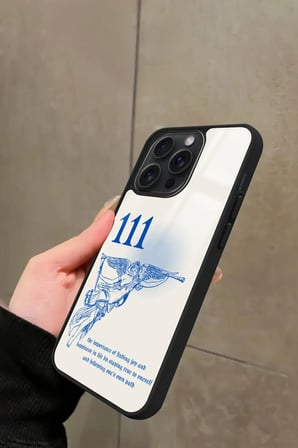 Apple iPhone 13 Pro Uyumlu 111 Yazılı Parlak Silikon Kılıf