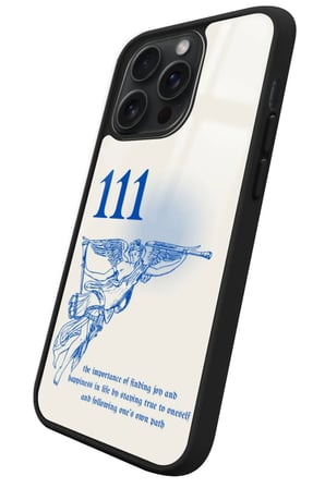 Apple iPhone 13 Pro Uyumlu 111 Yazılı Parlak Silikon Kılıf