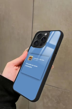 Apple iPhone 13 Pro Uyumlu Müslüm Gürses Şarkı Sözü Tasarımlı Parlak Silikon Kılıf