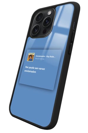 Apple iPhone 13 Pro Uyumlu Müslüm Gürses Şarkı Sözü Tasarımlı Parlak Silikon Kılıf