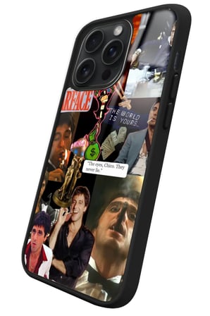 Apple iPhone 13 Pro Uyumlu Scarface Tasarımlı Parlak Silikon Kılıf