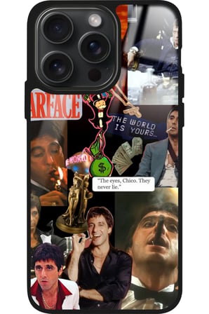 Apple iPhone 13 Pro Uyumlu Scarface Tasarımlı Parlak Silikon Kılıf