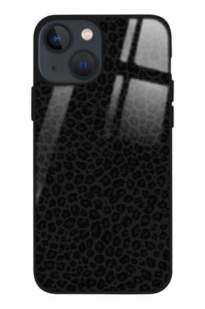 Apple iPhone 14 Plus Uyumlu Darbeye Dayanıklı Leopar Tasarımlı Parlak Silikon Kılıf