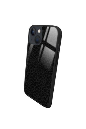 Apple iPhone 14 Plus Uyumlu Darbeye Dayanıklı Leopar Tasarımlı Parlak Silikon Kılıf