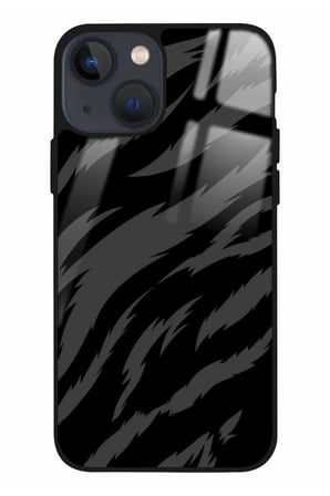 Apple iPhone 14 Plus Uyumlu Darbeye Dayanıklı Zebra Tasarımlı Parlak Silikon Kılıf