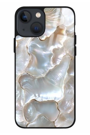 Apple iPhone 14 Plus Uyumlu Darbeye Dayanıklı Beyaz Tasarımlı Parlak Silikon Kılıf
