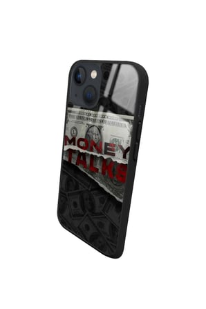 Apple iPhone 14 Plus Uyumlu Darbeye Dayanıklı Money Tasarımlı Parlak Silikon Kılıf