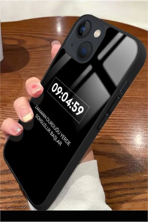 Apple iPhone 14 Plus Uyumlu Darbeye Dayanıklı Atatürk Tasarımlı Parlak Silikon Kılıf
