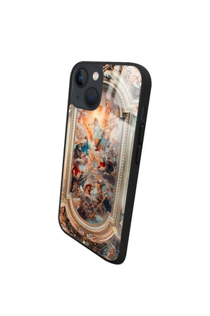 Apple iPhone 14 Plus Uyumlu Darbeye Dayanıklı Rönesans Tasarımlı Parlak Silikon Kılıf
