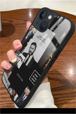 Apple iPhone 14 Plus Uyumlu Darbeye Dayanıklı Tom Hardy Tasarımlı Parlak Silikon Kılıf