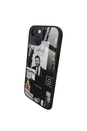Apple iPhone 14 Plus Uyumlu Darbeye Dayanıklı Tom Hardy Tasarımlı Parlak Silikon Kılıf