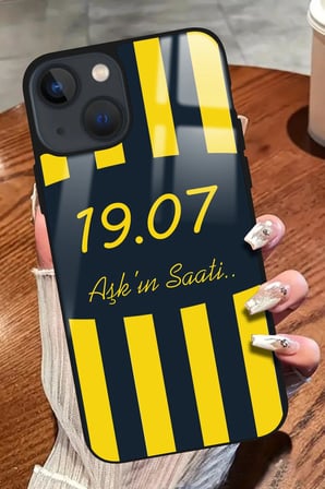 Apple iPhone 14 Plus Uyumlu Darbeye Dayanıklı 1907 Yazılı Parlak Silikon Kılıf