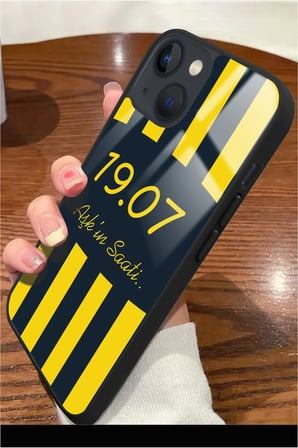 Apple iPhone 14 Plus Uyumlu Darbeye Dayanıklı 1907 Yazılı Parlak Silikon Kılıf