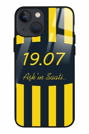 Apple iPhone 14 Plus Uyumlu Darbeye Dayanıklı 1907 Yazılı Parlak Silikon Kılıf