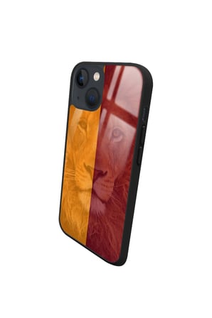 Apple iPhone 14 Plus Uyumlu Darbeye Dayanıklı Aslan Tasarımlı Parlak Silikon Kılıf
