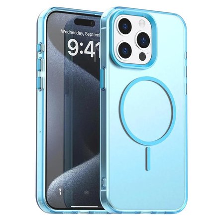 Apple iPhone 14 Pro Max Uyumlu Kılıf Renkli Kenarlı Magesafe Özellikli Hlt-Colour