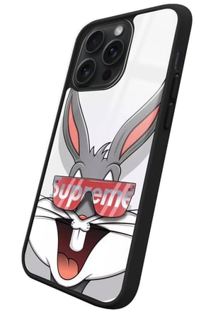 Apple iPhone 14 Pro Max Uyumlu Bugs Bunny Tasarımlı Parlak Silikon Kılıf