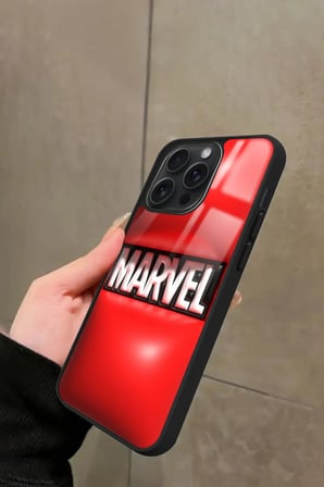 Apple iPhone 14 Pro Max Uyumlu Marvel Tasarımlı Parlak Silikon Kılıf