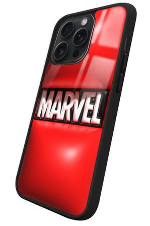 Apple iPhone 14 Pro Max Uyumlu Marvel Tasarımlı Parlak Silikon Kılıf