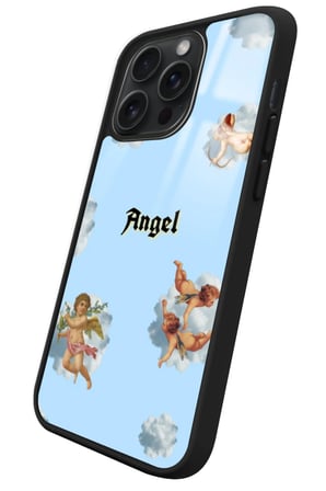 Apple iPhone 14 Pro Max Uyumlu Melek Tasarımlı Parlak Silikon Kılıf