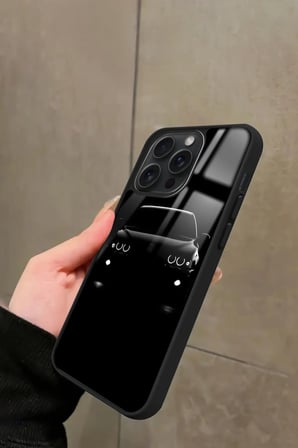 Apple iPhone 14 Pro Max Uyumlu Araba Tasarımlı Parlak Silikon Kılıf