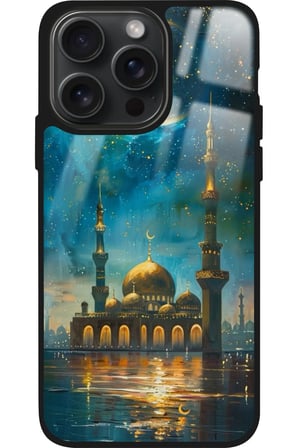 Apple iPhone 14 Pro Max Uyumlu Cami Tasarımlı Parlak Silikon Kılıf