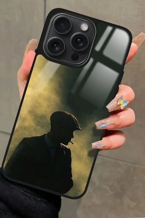 Apple iPhone 14 Pro Max Uyumlu Thomas Shelby Tasarımlı Parlak Silikon Kılıf