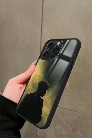Apple iPhone 14 Pro Max Uyumlu Thomas Shelby Tasarımlı Parlak Silikon Kılıf