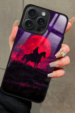 Apple iPhone 14 Pro Max Uyumlu  RDR2 Tasarımlı Parlak Silikon Kılıf