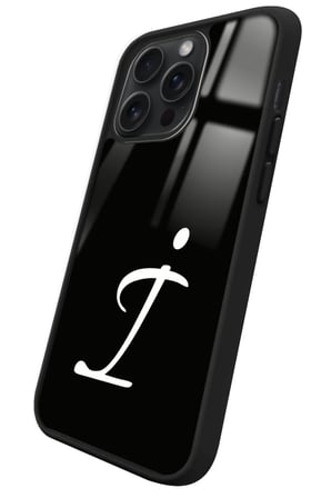 Apple iPhone 14 Pro Max Uyumlu İ Harfi Yazılı Parlak Silikon Kılıf