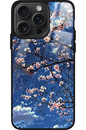 Apple iPhone 14 Pro Uyumlu Van Gogh Mavi Ağaç Tablo Tasarımlı Parlak Silikon Kılıf