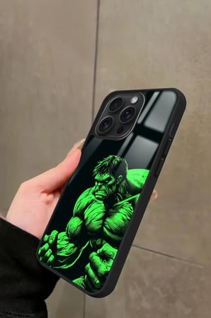 Apple iPhone 14 Pro Uyumlu Hulk Tasarımlı Parlak Silikon Kılıf
