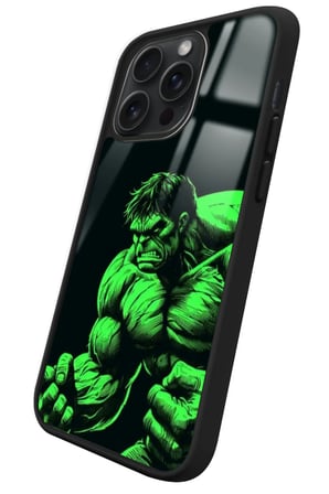 Apple iPhone 14 Pro Uyumlu Hulk Tasarımlı Parlak Silikon Kılıf