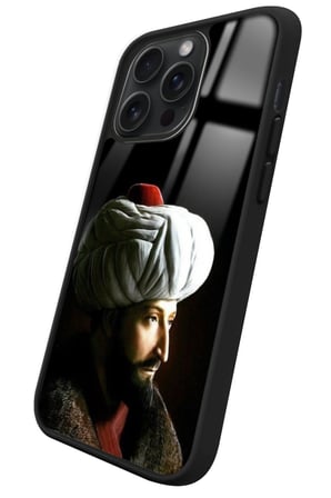 Apple iPhone 14 Pro Uyumlu Padişah Tasarımlı Parlak Silikon Kılıf