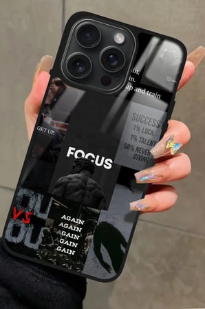 Apple iPhone 14 Pro Uyumlu Gym Tasarımlı Parlak Silikon Kılıf