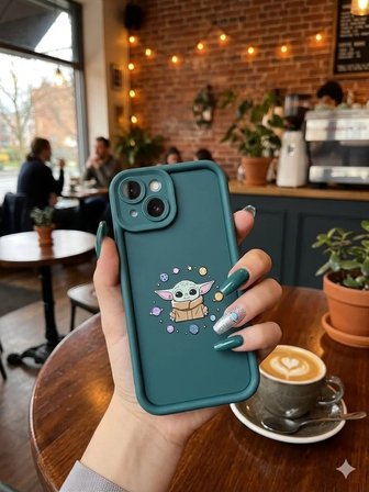 Apple iPhone 15 Uyumlu Kılıf Desenli Darbe Emici Kamera Korumalı Hlt-DsnAnns