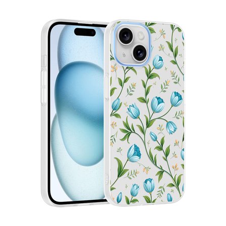 Apple iPhone 15 Uyumlu Kılıf Desenli Kapak Zr-Klip