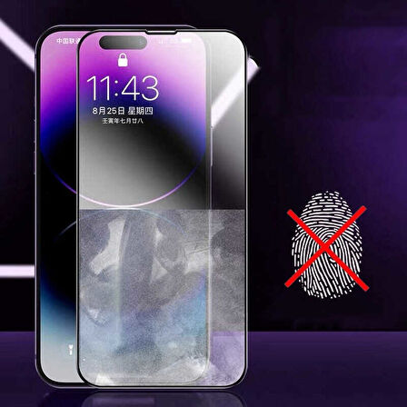 Apple iPhone 15 Plus Ekran Koruyucu Esnek Seramik Mat Parmak İzi Yapmayan Zr-MatDvn